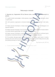 Karta pracy - Reformacja w Europie