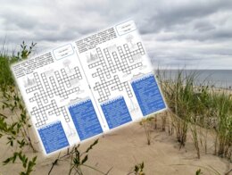 Krzyżówka o północnej Polsce - karta pracy.