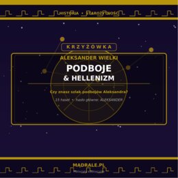 KRZYŻÓWKA "ALEKSANDER WIELKI" KARTA PRACY + KLUCZ ODPOWIEDZI