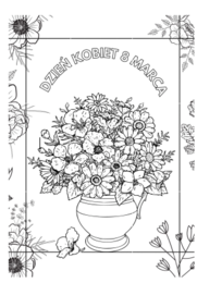 Dzień KOBIET - KOLOROWANKA XXL - NA 9 KARTEK