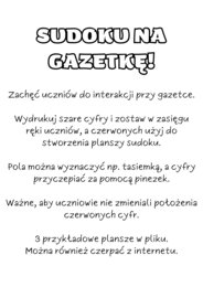 Sudoku na gazetkę