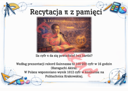 🧩„Liczba π, która potrafi zaskoczyć” – gazetka tematyczna