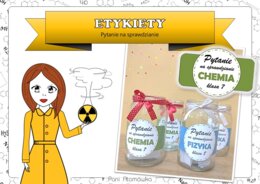 Etykiety. Fizyka/Chemia. Pytanie na sprawdzianie.