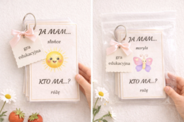 Karty „Ja mam… kto ma…?” – róże, jagody i lato