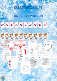 PAKIET MATERIAŁÓW NA LUTY WEDŁUG KALENDARZA ŚWIĄT I DNI NIETYPOWYCH.
