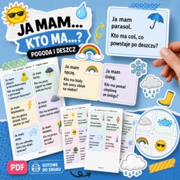Gra "Ja mam... kto ma...". Pogoda i deszcz