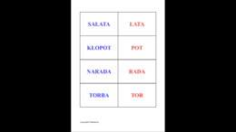 Ukryte wyrazy – utrwalanie czytania