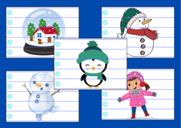 ZIMA – puzzle – biblioteka – świetlica – przedszkole – 10 wersji