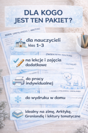 Anaruk i Arktyka – zestaw kart pracy dla klas 1–3