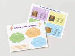 Rozmowa wstępna / Burza mózgów. Czy deszczowy dzień to powód do nudy? Co robicie, gdy pada deszcz?