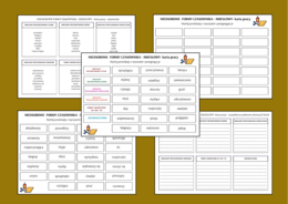 Nieosobowe formy czasowników - IMIESŁOWY - klasy 7- 8 – karta pracy – fiszki – egzamin – powtórka + odpowiedzi
