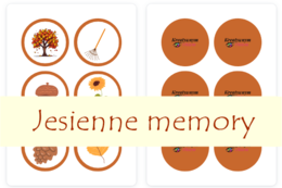 Jesienne memory dla dzieci - 24 pary!