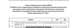 Diagnoza - autyzm. Kwestionariusz wg ICD-10,DSM-IV