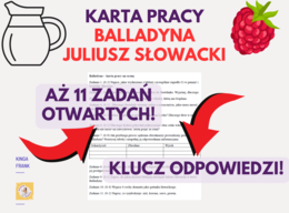 BALLADYNA - karta pracy, 11 pytań otwartych, klucz odpowiedzi, #egzaminósmoklasisty #lekturaobowiązkowa