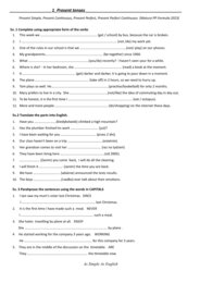 Czasy z języka angielskiego. Matura podstawowa.