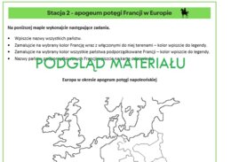 Okres napoleoński - stacje zadaniowe klasa 6