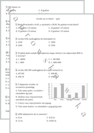Liczby na co dzień - quiz