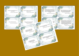 ZŁOTE MYŚLI z lektur szkolnych - fiszki - 48 szt. - CYTATY - lektury z kl. 7-8 - 2 wersje