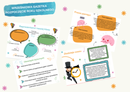 Początek roku szkolnego - gazetka