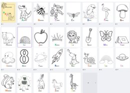 KOLOROWANKI Z ALFABETEM