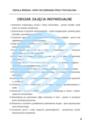 Psycholog w szkole średniej – przykładowe wpisy do dziennika