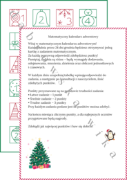 Matematyczny kalendarz adwentowy