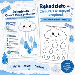 Chmura z wiszącymi kroplami