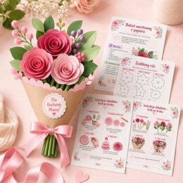 Bukiet warstwowy z papieru