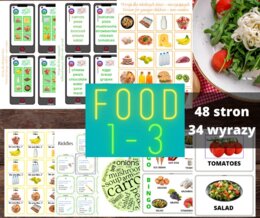Food elementary vocabulary duży zestaw (New English Adventure 1 i 2 i nie tylko)