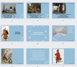 Winter & Christmas in art - prezentacja na zajęcia online/offline