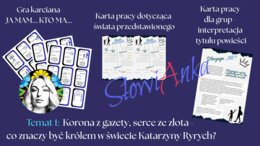 Zestaw materiałów dydaktycznych do omówienia lektury „Król” Katarzyny Ryrych + PREZENTACJA GRATIS