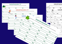 ŁAŃCUCH WYRAZOWY - wyrazy z "Ż" - karta pracy - ortografia