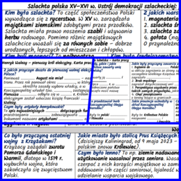 Polska XV–XVI w. Dzieje polityczne, ekonomia i gospodarka – komplet notatek i kart pracy