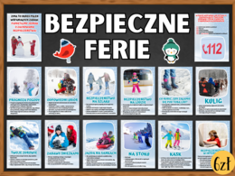 BEZPIECZNE FERIE - materiał edukacyjny
