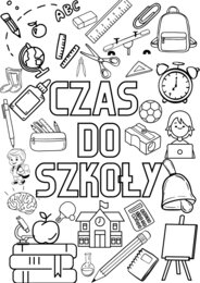Rozpoczęcie roku szkolnego, kolorowanka