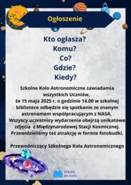 Zaproszenie i ogłoszenie na E8