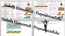 Minizestaw na temat „Wulkanizm i trzęsienia ziemi w Azji„ – sketchnotka + karta pracy w power point + gratisowy link do prezentacji multimedialnej niekomercyjnej wykonanej w genial.ly do indywidualnego pobrania i użycia do celów niekomercyjnych. Geografi