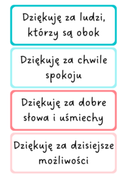 TABLICA WDZIĘCZNOŚCI - zestaw materiałów