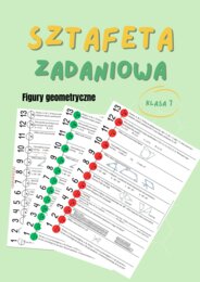 Figury geometryczne, klasa 7, sztafeta zadaniowa, powtórzenie przed sprawdzianem