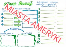 Miasta Ameryki - karta pracy