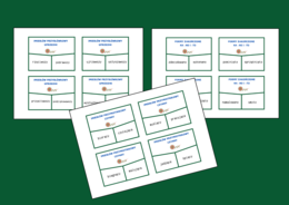 Nieosobowe formy czasownika IMIESŁOWY - układanka - fiszki - egzamin - powtórka – 40 szt. – gramatyka