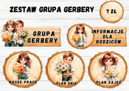 ZESTAW GRUPA GERBERY