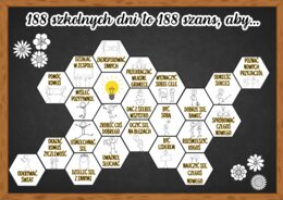 188 SZKOLNYCH DNI TO 188 SZANS, ABY... - zestaw materiałów