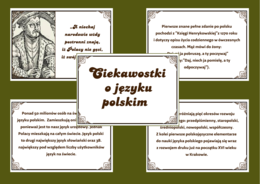 DZIEŃ JĘZYKA OJCZYSTEGO – Ciekawostki o języku polskim – gazetka – biblioteka – świetlica – 15 stron – wersja 1