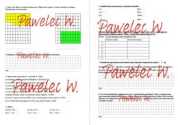 Ułamki dziesiętne i ułamki zwykłe, procenty - sprawdzian, kl. 5, 6, karty pracy /mnożenie, dzielenie, zadania tekstowe/