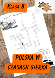 Historia 8. Polska w czasach Gierka - krzyżówka