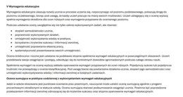 Wymagania edukacyjne z języka polskiego dla klas IV–VIII + Kryteria sukcesu