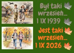 Był taki wrzesień... Jest taki wrzesień... – gazetka szkolna.  Dekoracja na 1 września.