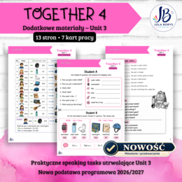 Together 4 Unit 3: Our Things – speaking, mówienie, karty pracy, ćwiczenia, nowa podstawa 2026/2027