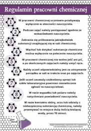 Klasa 7 i 8. Chemia. Regulamin pracowni chemicznej​